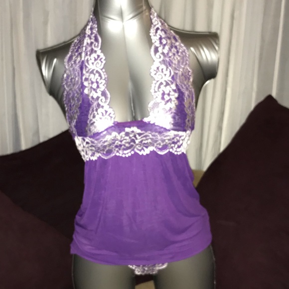 $10🛍 Babydoll slip lingerie set with G-string - Picture 2 of 6